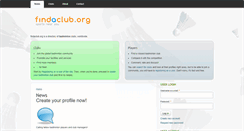 Desktop Screenshot of findaclub.org