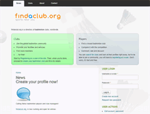 Tablet Screenshot of findaclub.org